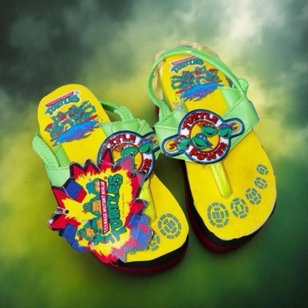 VHTF NWT 1991 Vintage TMNT Teenage Mutant Ninja Turtles Vintage  Sandals Size 9